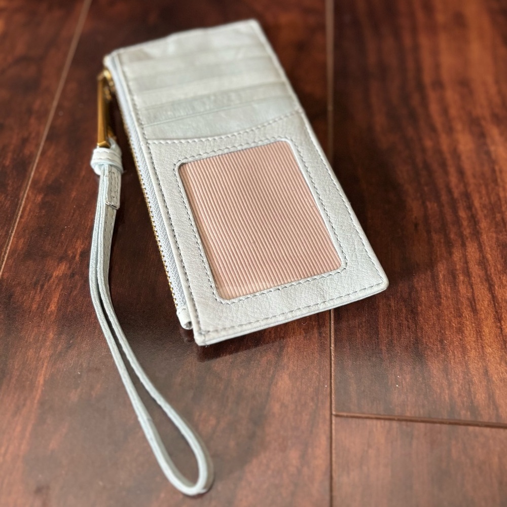 Margot New York Light Aqua Blue Leather Wallet - Picture 2 of 12